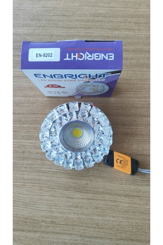 Enbright 5w Kristal Spot Led Armatür En-8202 Beyaz