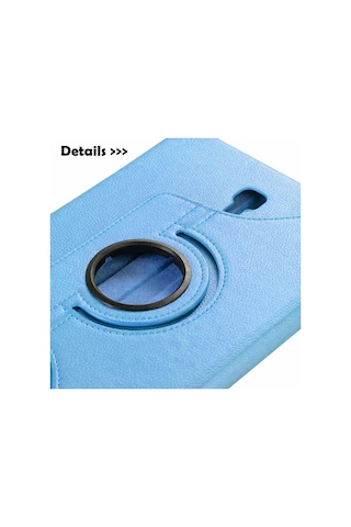 Teknocep Galaxy Tab A T590 Uyumlu Dönebilen Standlı Kılıf-pembe Koyu Tablet Kılıfı