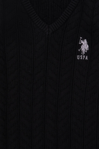 U.S. Polo Assn. Erkek Çocuk Siyah Basic V Yaka Kazak 50293535-VR046