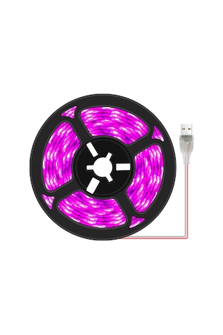 Singree Usb Led Bitki Yetiştirme Işığı, Su Geçirmez İç Mekan Hidroponik Bitki Büyütme Lambası, 60 Led'li 1 Metre Gösterildiği Gibi