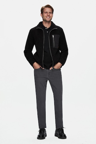 Sınead Siyah Polar Standard Fit Erkek Ceket Siyah