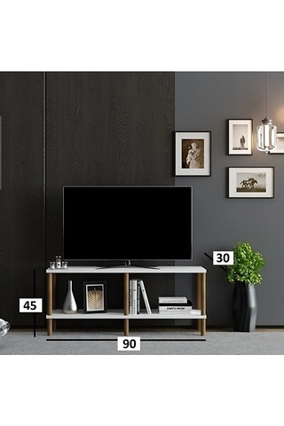 Tv Sehpası Şota Beyaz 90 Cm