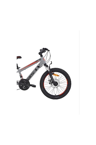 Bisan Cooper Çocuk Bisikleti 30 Cm Md 24 Jant 21 Vites Açık Gri Kırmızı Gri - Kırmızı