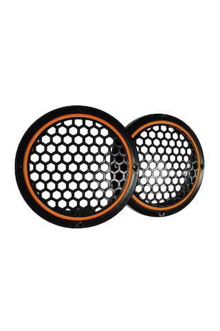 20cm Amber Neon Ledli Hoparlör Kapağı 2 Adet