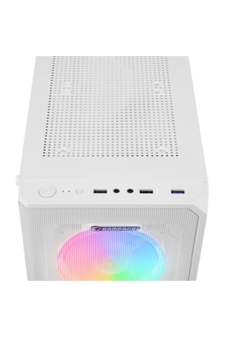 Rampage Helıos Mesh 650w 80+ Bronze Tempered Glass Rgb Beyaz Atx Gaming Kasa