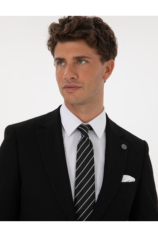 Pierre Cardin Siyah Ex. Slim Fit Takım Elbise 50305683 Vr046