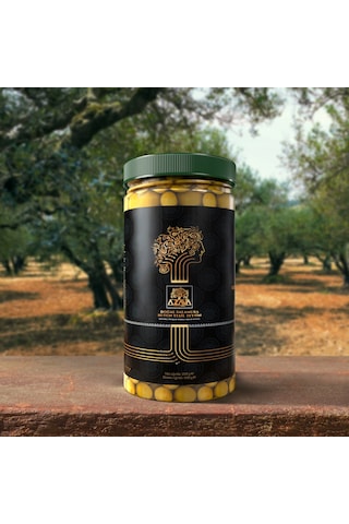 Azzava Doğal Salamura Bütün Yeşil Zeytin 1000 Gr