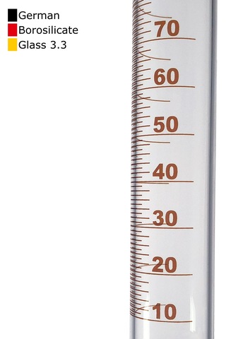 Borox Cam Çalkalamalı Mezür 500 ML Plastik Tıpalı Dereceli
