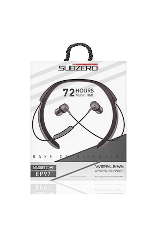 Subzero EP97 Bluetooth 5.0 Boyun Askılı Mıknatıslı Spor Kulak İçi Kulaklık Siyah