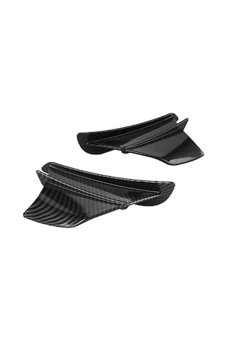 Xianwen Parlak Karbon Fiber Motosiklet Sabit Rüzgar Kanat Seti -