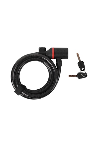 Zefal K-traz C6 Anahtarlı 12mm Bisiklet Kilidi Siyah