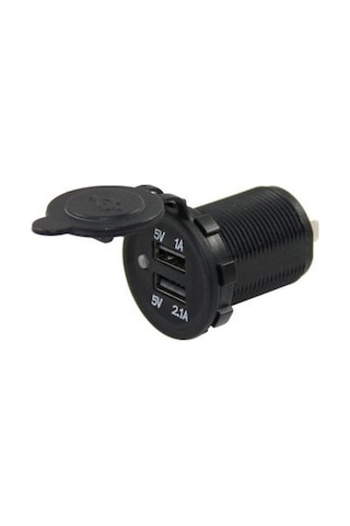BuharaElektronik Ic-266C Pano Tipi Usb 8-32V Giriş 5V 1A Ve 5V 2.1A Çıkış 30 MM 5 Adet