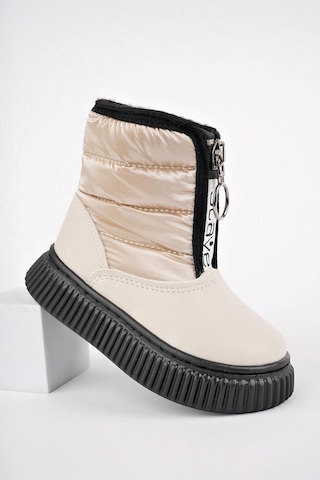 Muggo Candy Garantili Bebek Rahat Kalıp Önü Fermuarlı İçi Kürklü Yağmur Ve Kar Botu 001