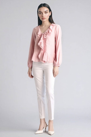 Defacto Volanlı Modal Bluz G1971ax26spbr86 Pembe-br86