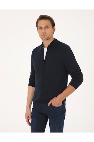 Pierre Cardin Erkek Lacivert Hırka Triko 50317409-vr033 Lacivert