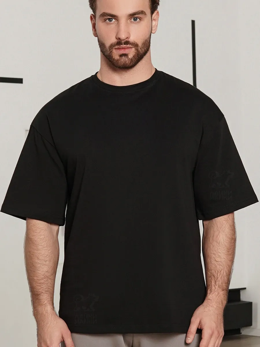 Lajkı-majkı Oversize Tişört 309479553 Siyah