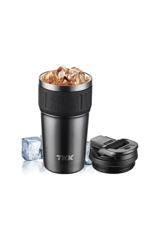 Tkk Çelik Termos Mug 630ml Koyu Gri Gri