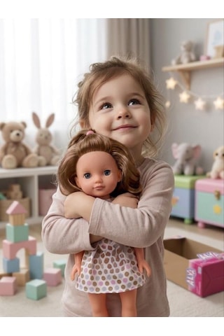 Alya Türkçe Konuşan Etkileşimli Eğitici Oyuncak Bebek 40 Cm Kafası Ve Kolları Et Bebek 15064434