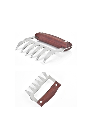 Kosona 2 Adet Çelik Ahşap Multifonksiyon Et Parçalayıcı - Şişme, Kesme, Şişe Açma İşleviyle Ev, Kamp, Piknik İçin Çok Renkli