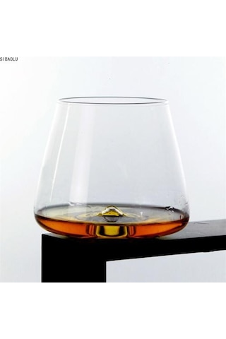 1 Adet Tasarımcı Whiseddy Girdap Viski Kaya Cam Verre Viski Tumbler Xo Chivas Konyak Brendi Snifter Kırmızı Şarap İçme Gözlük Kupası Eski Moda Cam Açık Gri