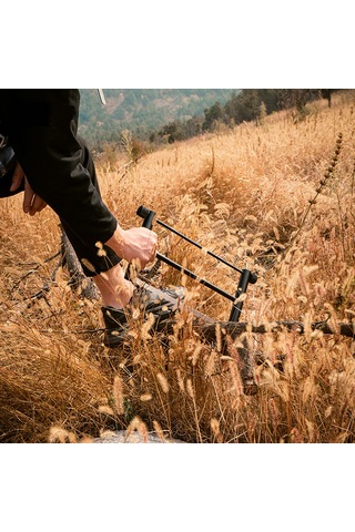Yifomall Dış Mekan Çok Amaçlı Katlanabilir El Testeresi - Alüminyum Çerçeve Ve Paslanmaz Çelik - Fener Tutucu Özelliği - Yeşil