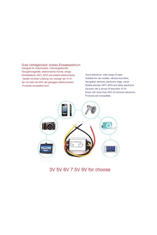 12 V İla 5 V12 V İla 3 V5 V6 V7.5 V9 V Otomatik Akım Dönüştürücü Dc Aşağı Modül 12 V 5 V 3 A Dc/dc Buck Dönüştürücü Modül