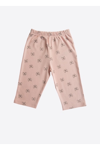 Kitikate Organik Fiyonk 2'li Pijama Takımı Pembe Pembe