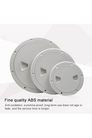 Shineyee Tekne İçin Kaymaz Beyaz Abs Denetim Kapağı - 4 İnç