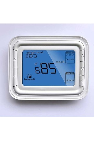 Fortunelane T6861 Serisi 12p 4 Borulu Mavi Ekranlı Dijital Termostat - Odada Sıcaklık Ayarlayıcı