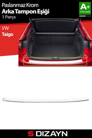 S-dizayn Vw Taigo Krom Arka Tampon Eşiği 2020 Üzeri A+ Kalite