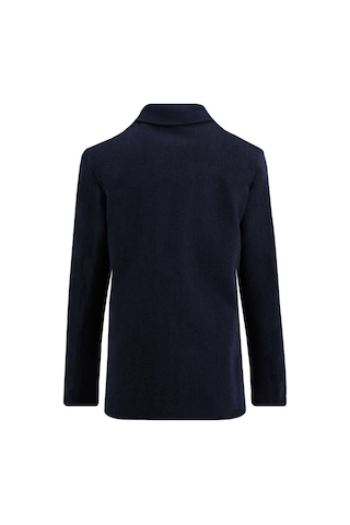 Uki Lacivert Kaşe Kaban Lacivert