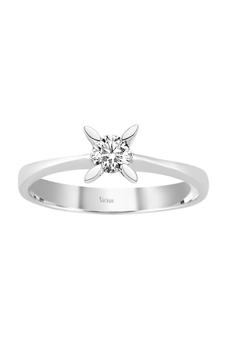 Sirius G Renk 0,20 Karat Pırlanta Tektaş Yüzük 0804R0081