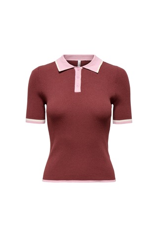 Only Onlmeddı Knitted Kırmızı Kadın T-shirt 15363165 Kırmızı