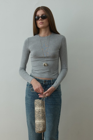 Suud Collection Gri Kate Slim Tişört