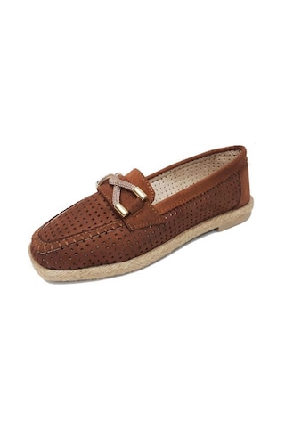 Fendii 035 Süet Trend Fashion Kadın Ayakkabı Taba