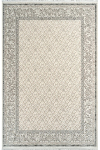 Royal Halı Vintage Vh02a Krem Gri Akrilik Yumuşak Dokulu Klasik Motifli Halı