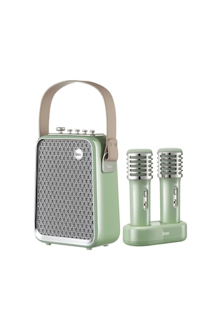 Divoom SongBird-HQ Çift Karaoke Mikrofonlu 6 Ses Efektli 50 W Taşınabilir Bluetooth Hoparlör