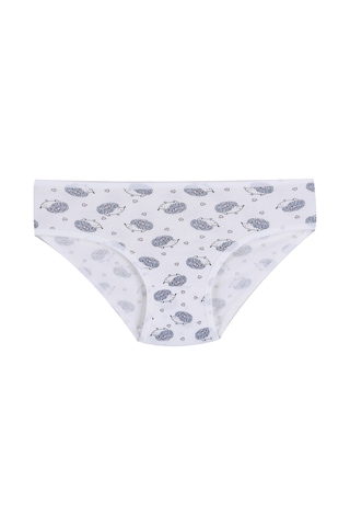 Koza İç Giyim Kız Çocuk 6'lı Desenli Slip 1050-01 Pudra