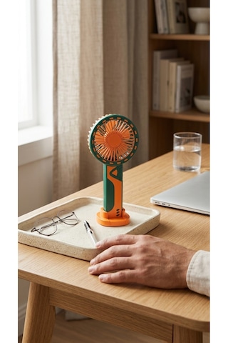 Renkli Mini El Fanı, Taşınabilir Kompakt Tasarım Usb Şarjlı Güçlü Soğutucu Fan-pl110