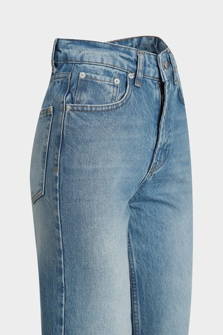 Açelyaokcu High Waist Straight Leg Blue Jean Mavi