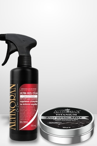 Altınoran Hızlı Ve Derinlemesine Koruma Seti - Ultra Hızlı Cila 500 Ml + Titanium Seramik Wax 100 Gr Altınoran Hızlı Ve Derinlemesine Koruma Seti - Ultra Hızlı Cila 500 Ml + Titanium Seramik Wax 100 Gr