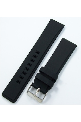 Siyah Kokusuz Silikon 26Mm Saat Kordonu Yumuşak Spor Kayışı Küt (498622075)