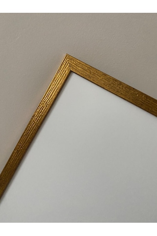 35x50 Gold Kabartmalı Boş Hazır Kullanıma Uygun Çerçeve