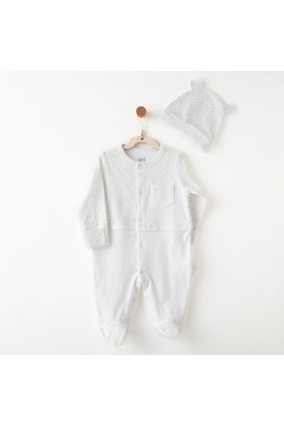 Andywawa Bebek Tulum Takım Ac26755 Beyaz Andywawa Bebek Tulum Takım Ac26755 Beyaz