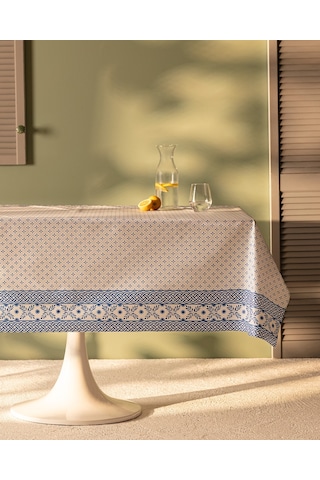 Madame Coco Agnes Pvc Masa Örtüsü - 140x200 Cm Maor0000000019140 X 200 Cm-beyaz/mavi