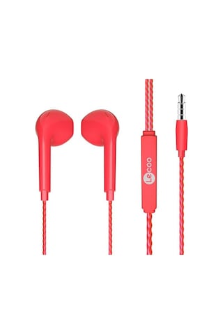 Lenovo Lecoo Eh104r 3.5 Mm Jacklı Kablolu Kulak İçi Mikrofonlu Kulaklık Kırmızı Belirtilmemiş