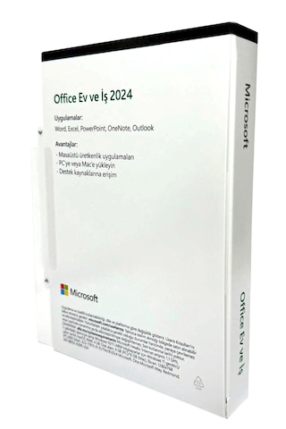 Microsoft Office EP2-06692 2024 Ev Ve İş Türkçe Kutu Ömür Boyu Lisans