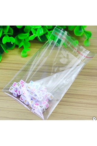 Bantlı Şeffaf Jelatin Yapışkanlı Poşet 35X50 100 Adet