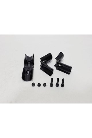 3 Yollu 25mm Boru Bağlantı Konnektörü 90 Derece Siyah