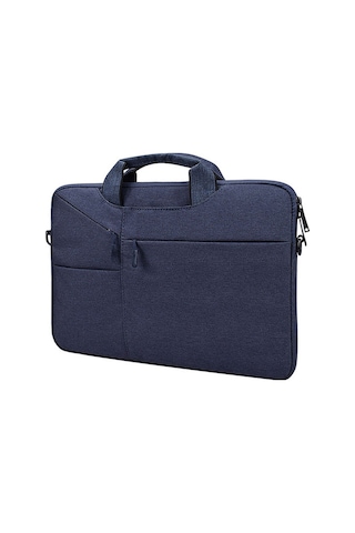 St02s Su Geçirmez Yırtılma Direnci Gizli Taşınabilir Askı Tek Omuzlu Çanta 15.6 İnç Dizüstü Bilgisayarlar İçin, Bavul Kemeri İle Lacivert